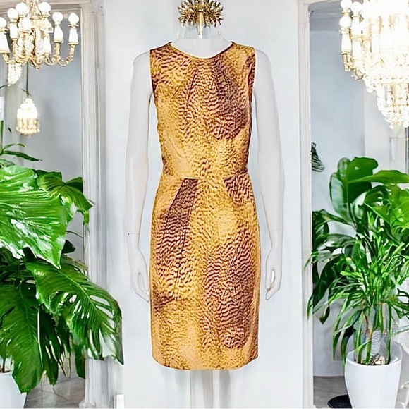 Escada Animal Print Dress & Blazer M 36 38 - Picture 8 of 10